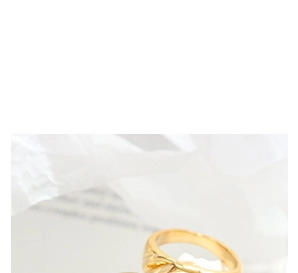 Macro shot of gold-plated Egyptian pharaoh ring with inlaid red gemstone and zircon detail