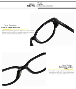 Detailed view of black acetate frame with silver metal rivets and ergonomic nose pads