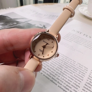 Women Minimalist Quartz Watch Fashion Elegant Rose Gold Case Faux Leather Strap Casual Ladies Analog Wristwatch Jewelry
