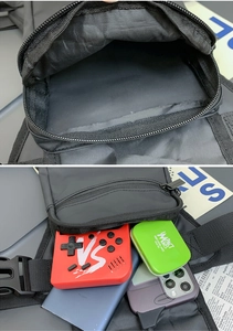 Capacité intérieure du sac de jambe tactique en nylon noir avec divers accessoires