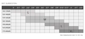 Detailed size chart for elegant solid color athletic strap dress showing weight and height