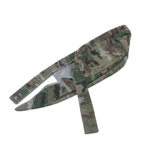 Durag tattico con motivo mimetico digitale verde militare e laccetti lunghi per esterni
