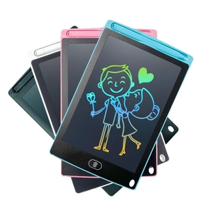 Tavoletta da scrittura LCD da 8,5 pollici per bambini in blu, rosa, bianco e nero