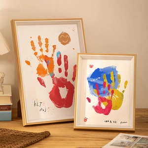 Modern Minimalist Resin Picture Frame Handprint Memory Keepsake Photo Frame For Living Room Bedroom Home Decor