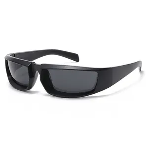Sports Sunglasses UV400 Polarized PC Frame AC Lens Wraparound Square Y2K Cyberpunk For Men Women Outdoor Cycling Driving