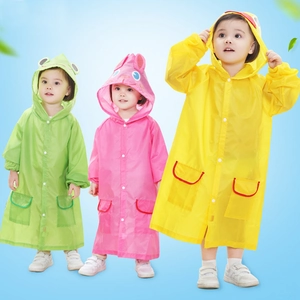 Imperméables pour enfants avec motifs de grenouille, lapin et canard en tissu étanche