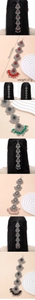 Ethnic bohemian head chain with beads and metal tassels measuring 22cm and 37g