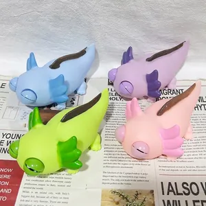Axolotl Squeeze Toy Pop Out Eye Stress Relief Novelty Animal Squishy Vinyl Sensory Vent For Kids Adults
