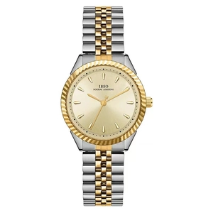 Classic Women Quartz Wristwatch With Stainless Steel Strap Alloy Case Round Dial Waterproof Fashion Elegant Accessory