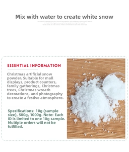 Artificial snow powder for Christmas window displays and holiday scenery decoration