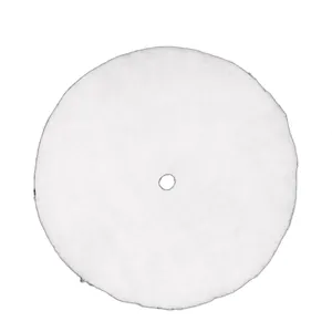 White faux fur Christmas tree skirt 70-90cm base cover for holiday home decoration