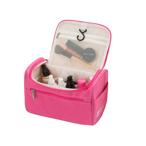 Beauty Case Poliestere Impermeabile Organizzatore Cosmetici Sospeso Grande Capacità Borsa Da Viaggio Con Maniglia