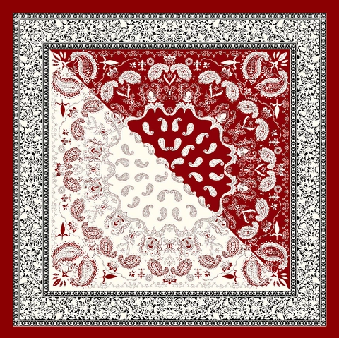 Women's Paisley Satin Square Scarf Bohemian Ethnic Floral Print Large Neck Scarf Vintage Shawl Accessory For Women