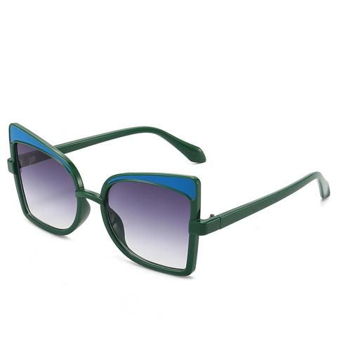 Occhiali Da Sole A Farfalla Oversize Da Donna Moda Di Tendenza Cat Eye UV400 Lenti Sfumate Montatura In PC Metallo Vintage