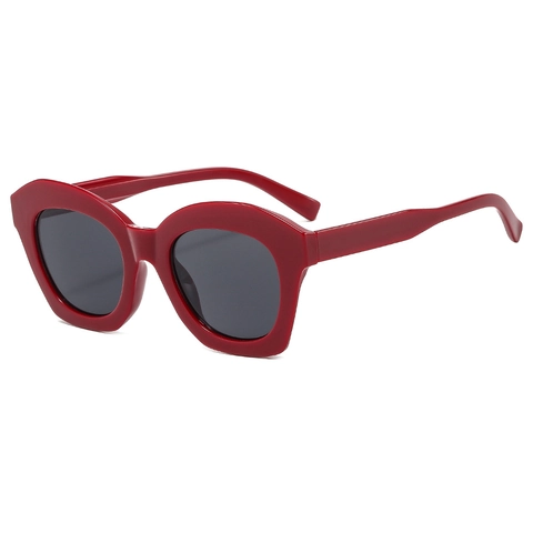 Occhiali Da Sole Cat Eye Geometrici Montatura Spessa Protezione UV400 Moda Per Uomini Donne Montatura PC