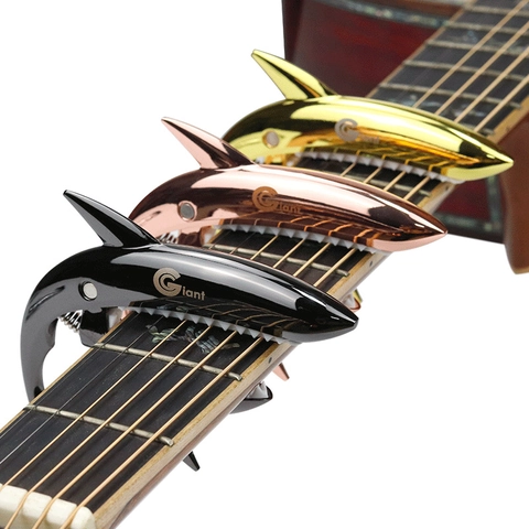 Shark Guitar Capo Zinc Alloy Metal Quick Change Trigger For Acoustic Electric Guitar Ukulele Bass Novelty Shape Durable