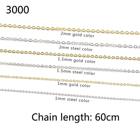 Collana A Catena Cable Acciaio Inossidabile 304 Placcato Oro 18K Catena A Maglie Di Base Gioielli