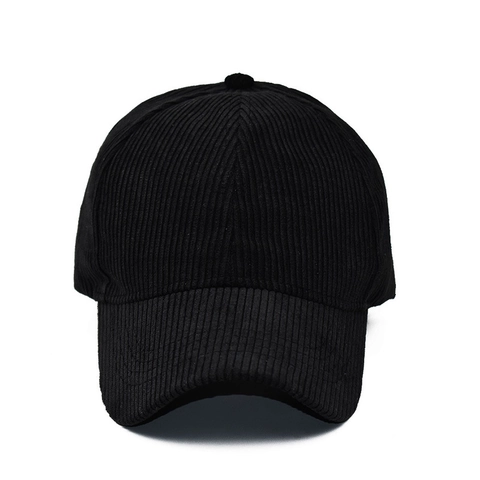 Retro Corduroy Baseball Cap Adjustable Solid Color Sunshade Hat For Men Women Korean Style Versatile Outdoor Leisure
