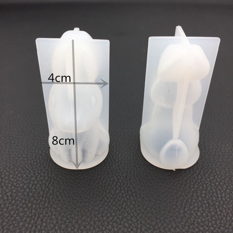 3D Rabbit Silicone Mold Mirror Stitched Texture For DIY Crafting Aroma Plaster Candle Making Resin Art Handmade Tools