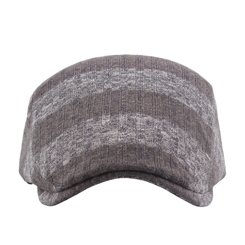 Coppola Retro Per Uomo Maglia Cotone Poliestere Righe Quadri Caldo Inverno Berretto Regolabile