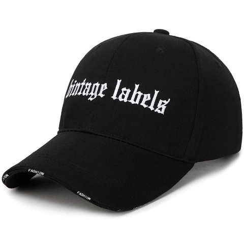 Cappello Da Baseball Con Ricamo Etichette Vintage Gotico Twill Di Cotone Streetwear Regolabile Parasole Per Uomo Donna