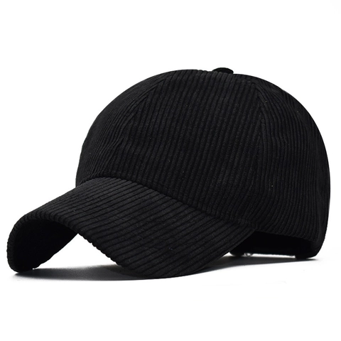 Retro Corduroy Baseball Cap Adjustable Solid Color Sunshade Hat For Men Women Korean Style Versatile Outdoor Leisure