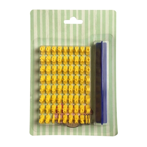Stampo Per Biscotti Lettere Numeri Plastica Alimentare Strumento Goffratura DIY Per Fondant Biscotto Decorazione Torte