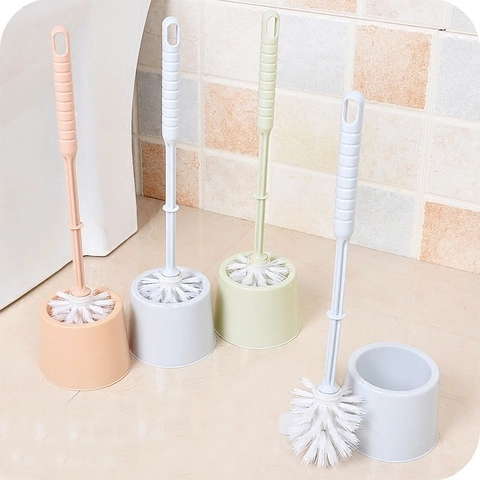 Scopino Per Wc E Supporto Base Pulizia Bagno Spazzola Manico Lungo Strumento Di Pulizia Del Water Durevole