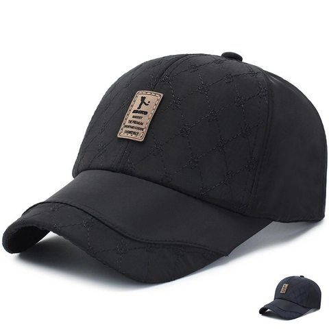 Gesteppte Baseballkappe Für Damen Und Herren Rautenmuster Polyester Sonnenschutz Verstellbare Schnalle Outdoor Sport Hut