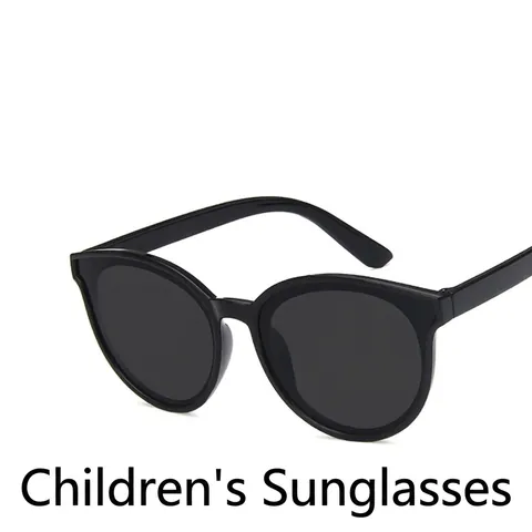 Kids Sunglasses UV400 Protection Cat Eye Round PC Frame AC Lens Fashionable Eyewear For Boys And Girls