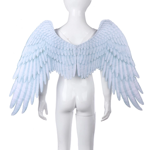 Ali D'angelo Accessori Per Costumi Tessuto Non Tessuto Piuma Stampata Con Cinghie Elastiche Per Halloween Cosplay Festa