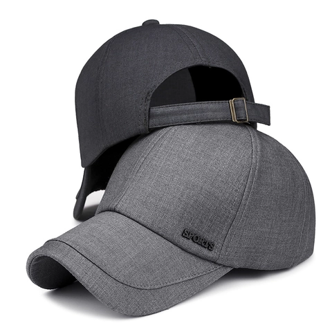 Berretto Da Baseball In Cotone Fibbia In Metallo Regolabile Ricamo Lettere Sports Cappello Da Sole Casual Per Uomo