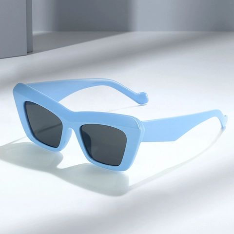 Occhiali Da Sole Cat Eye Retro Triangolo Montatura PC Protezione UV400 Stile Hip Hop Per Uomini E Donne