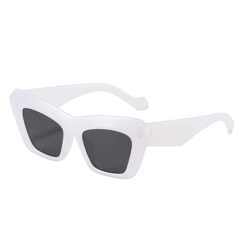 Occhiali Da Sole Cat Eye Retro Triangolo Montatura PC Protezione UV400 Stile Hip Hop Per Uomini E Donne