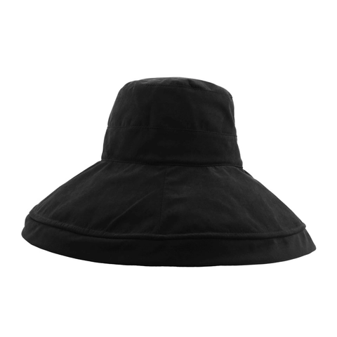 Sombrero De Pescador De Ala Ancha Para Mujer Algodón Poliéster Plegable Verano Al Aire Libre Color Sólido