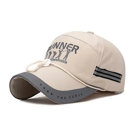 Cappello Da Baseball Sportivo All'Aperto Asciugatura Rapida Striscia Riflettente Corda Antivento Cappello Da Pesca Regolabile