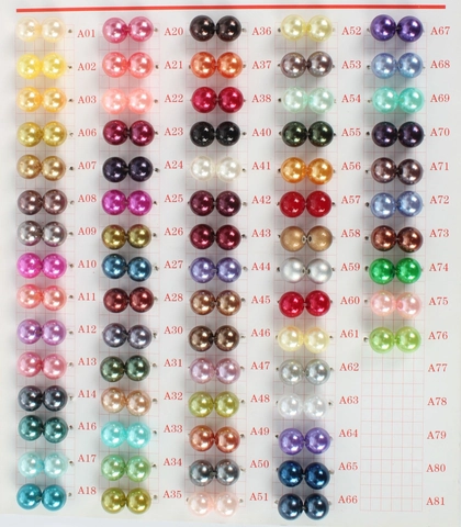 Cuentas de Perlas Artificiales de Imitación DIY Redondas de Plástico ABS Cuentas Sueltas Con Agujeros Para Hacer Joyas Pulsera Collar Artesanía