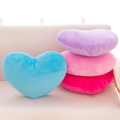 Heart Shaped Plush Pillow Soft Throw Cushion Home Decor Valentine Gift Wedding Party Decoration Heart-shaped