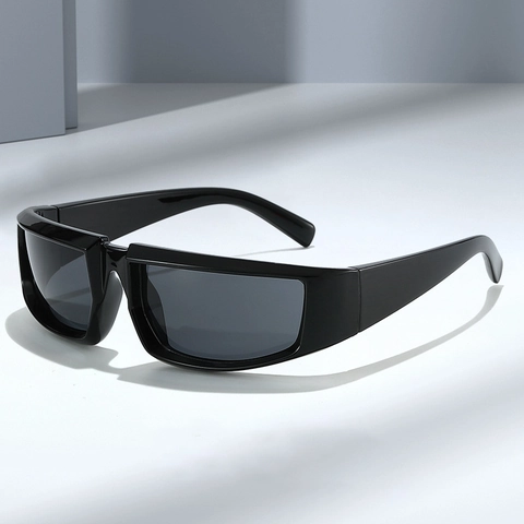 Lunettes De Soleil De Sport Enveloppantes Monture PC Protection UV Cyclisme Mode Extérieure Futur Style Y2K