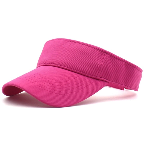 Summer Outdoor Sun Visor Hat For Men Women Kids Breathable Cotton Blend Sports Running Tennis Beach Open Top Cap