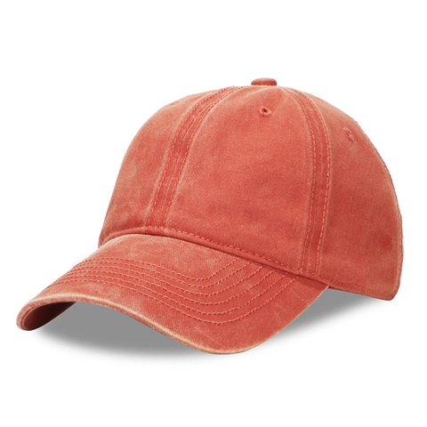 Casquette De Baseball En Coton Lavé Rétro Ajustable Chapeau De Soleil Sport Décontracté Extérieur Hommes Femmes