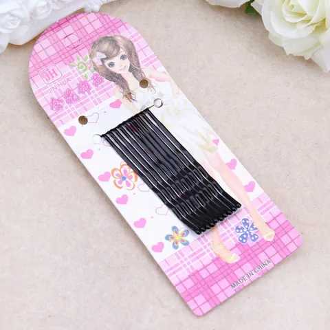 Forcine Ondulate Nere Mollette Per Capelli In Metallo Styling Antiscivolo Accessori Per Capelli Per Donne Ragazze