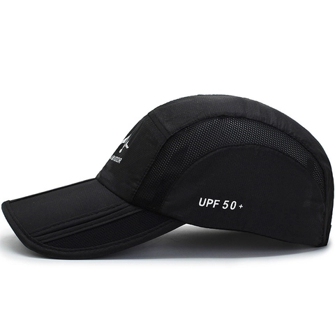 Cappello Da Baseball Sport All Aperto Asciugatura Rapida Rete Parasole UPF 50 Plus Pieghevole Regolabile Poliestere