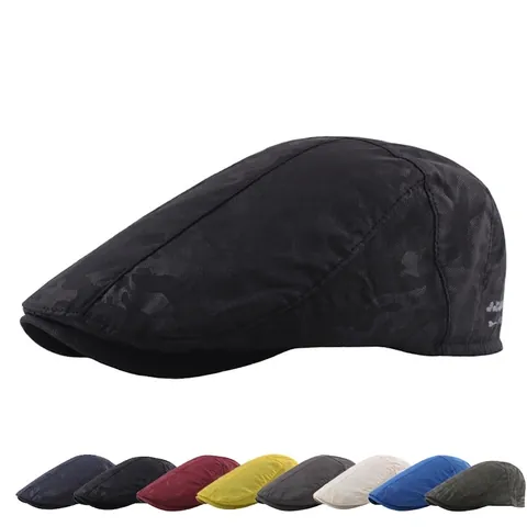 Outdoor Sun Protection Ivy Cap Camouflage Quick Drying Flat Cap Adjustable Metal Buckle Casual Men Sport Hat