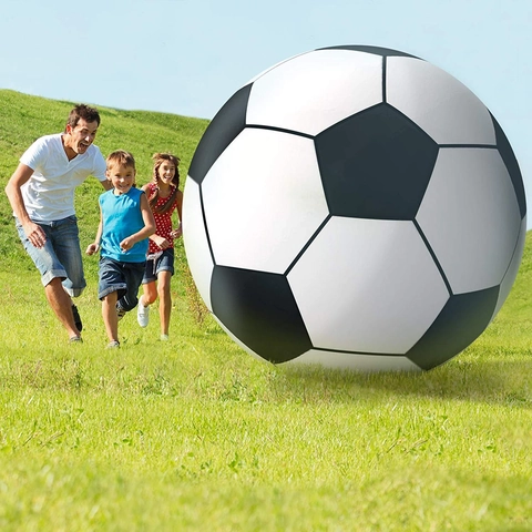 Giant Inflatable Soccer Ball Beach Ball PVC Large Outdoor Backyard Lawn Game Toy Party Decoration For Kids Adults