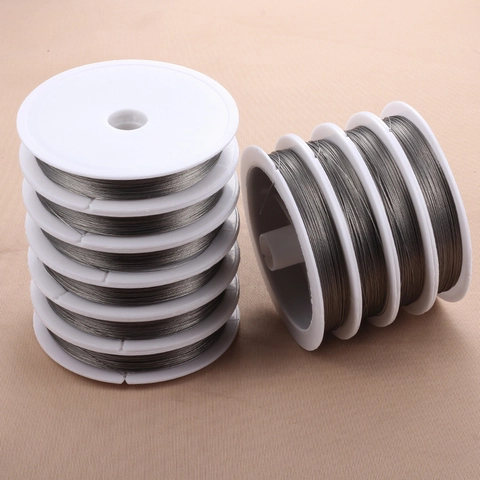 Stainless Steel Beading Wire For DIY Jewelry Making Plastic Coated Flexible Metal Cord For Necklace Bracelet