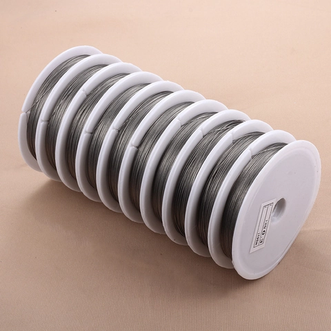 Stainless Steel Beading Wire For DIY Jewelry Making Plastic Coated Flexible Metal Cord For Necklace Bracelet