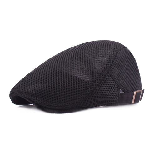 Heren Zomer Mesh Baret Ademend Lichtgewicht Platte Ivy Pet Zonbescherming Verstelbaar Klassiek Outdoor