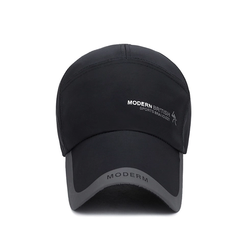Baseball Cap Schnelltrocknend Atmungsaktiv Sonnenhut Mit Verlängerter Krempe Für Outdoor Sport Laufen Angeln Verstellbar Polyester