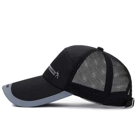 Cappellino Da Baseball In Rete Traspirante Asciugatura Rapida Visiera Lunga Protezione Solare Sport All'aperto Regolabile